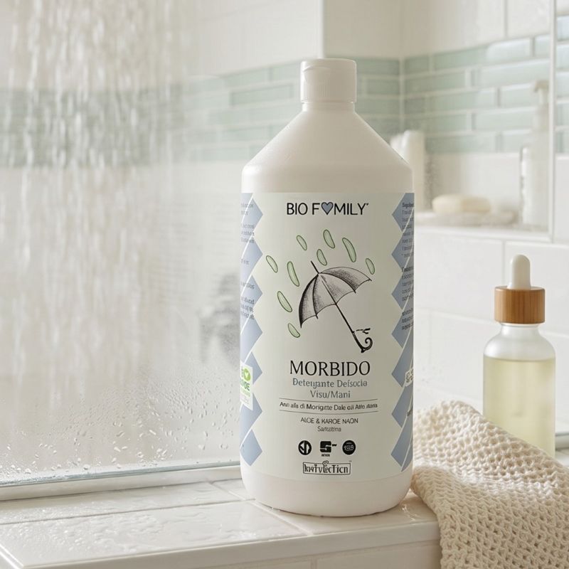 BIOFAMILY - detergente delicato viso/mani - MORBIDO <br>NATURETICA