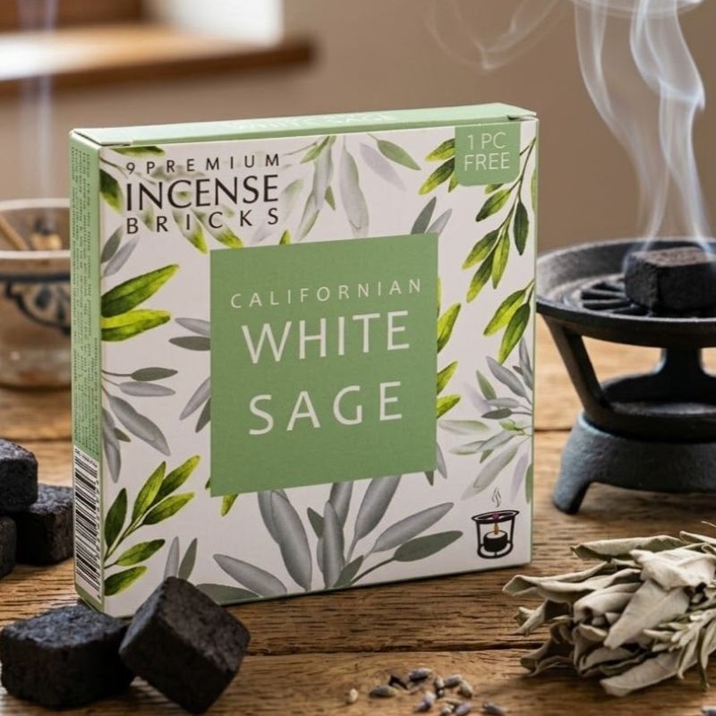 Incenso mattoncini Salvia Bianca <br>Aromafume