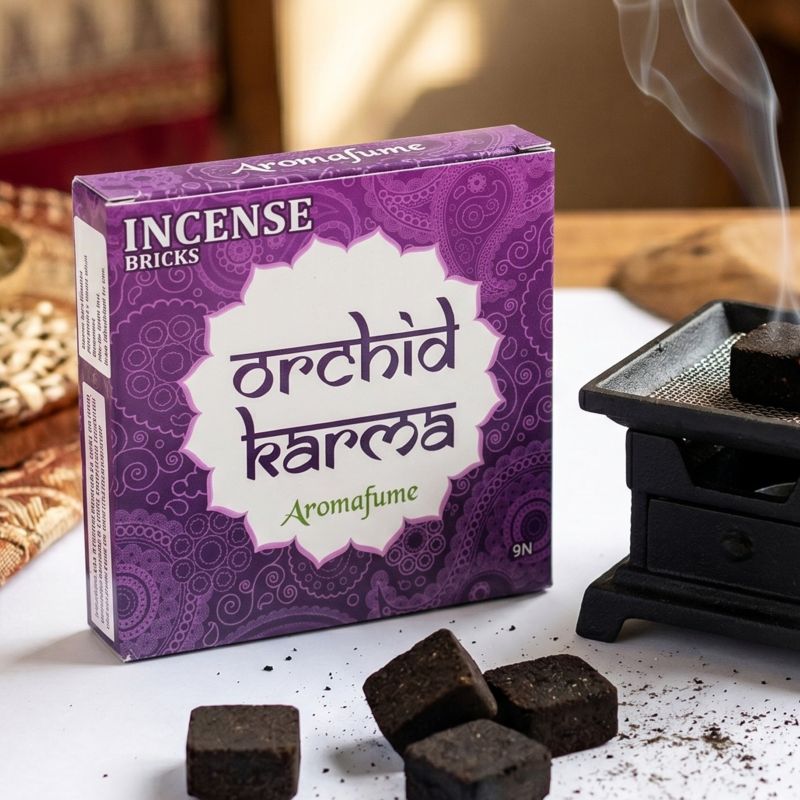 Incenso mattoncini Orchid Karma <br>Aromafume