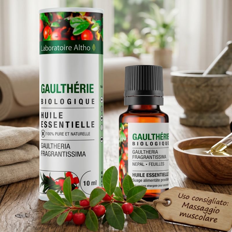 Olio essenziale di GAULTHERIA (Wintergreen)<br>Lab Altho