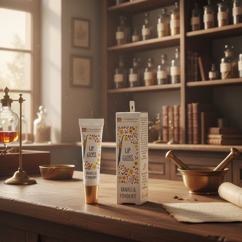 lip gloss vaniglia la saponaria