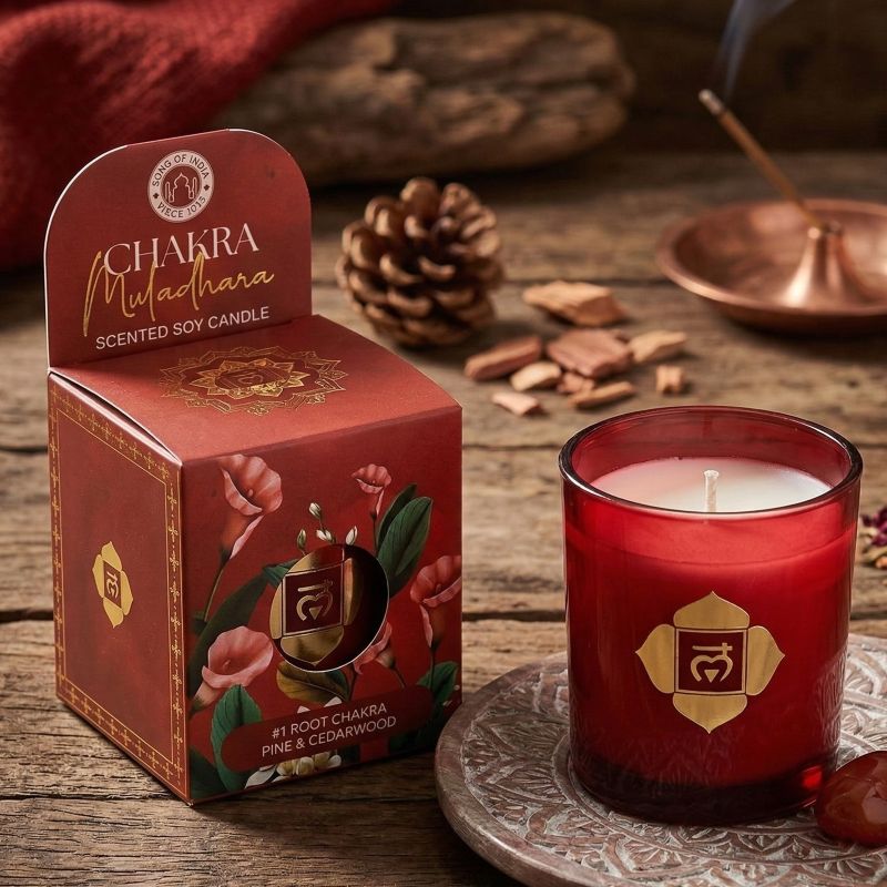 candela profumata di soia 1 chakra