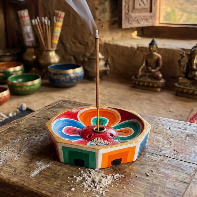 brucia incenso legno nepal