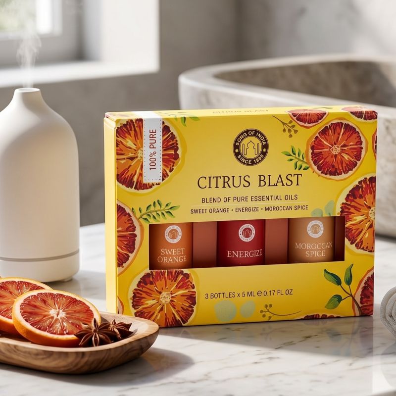 Set oli essenziali Aromaterapia Citrus Blast <br>Song of India