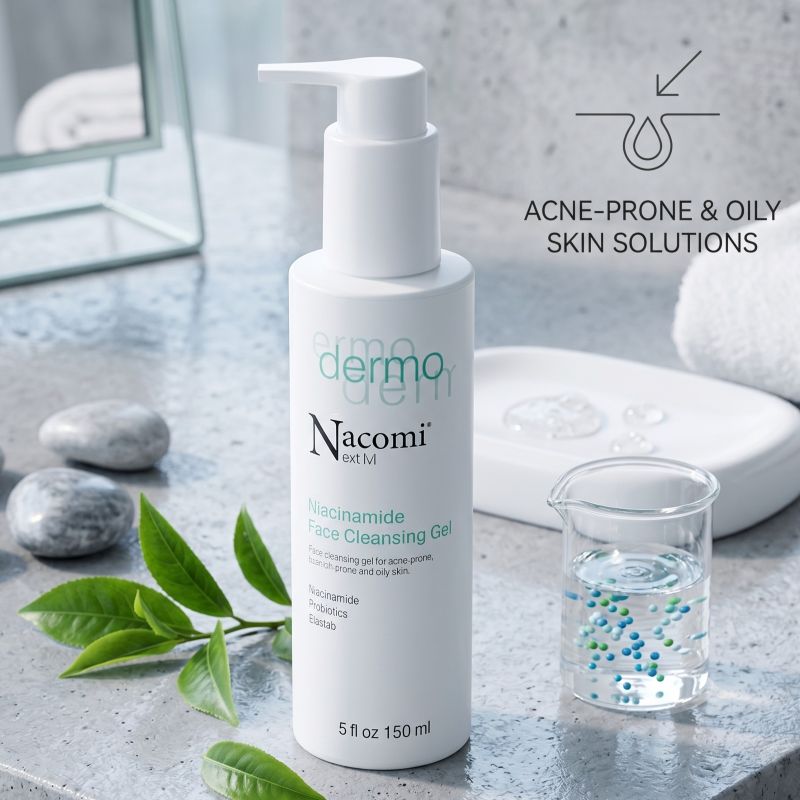 nacomi next gel detergente viso acne