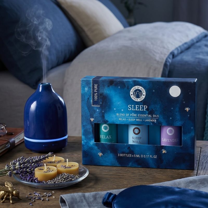 Set oli essenziali Aromaterapia Sleep <br>Song of India