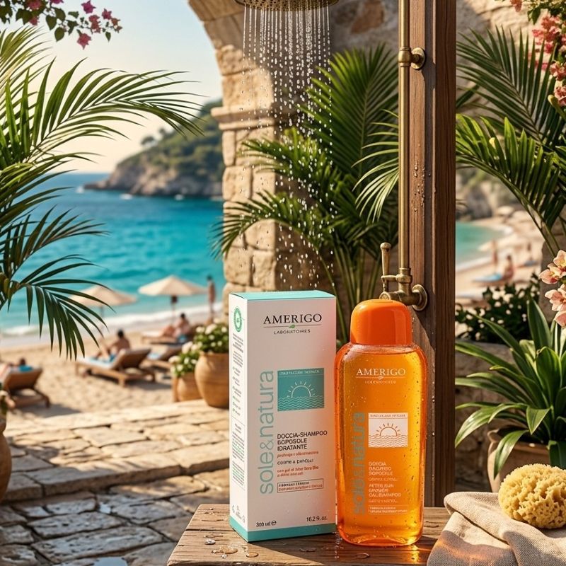DOCCIA SHAMPOO DOPOSOLE <br>Amerigo cosmesi