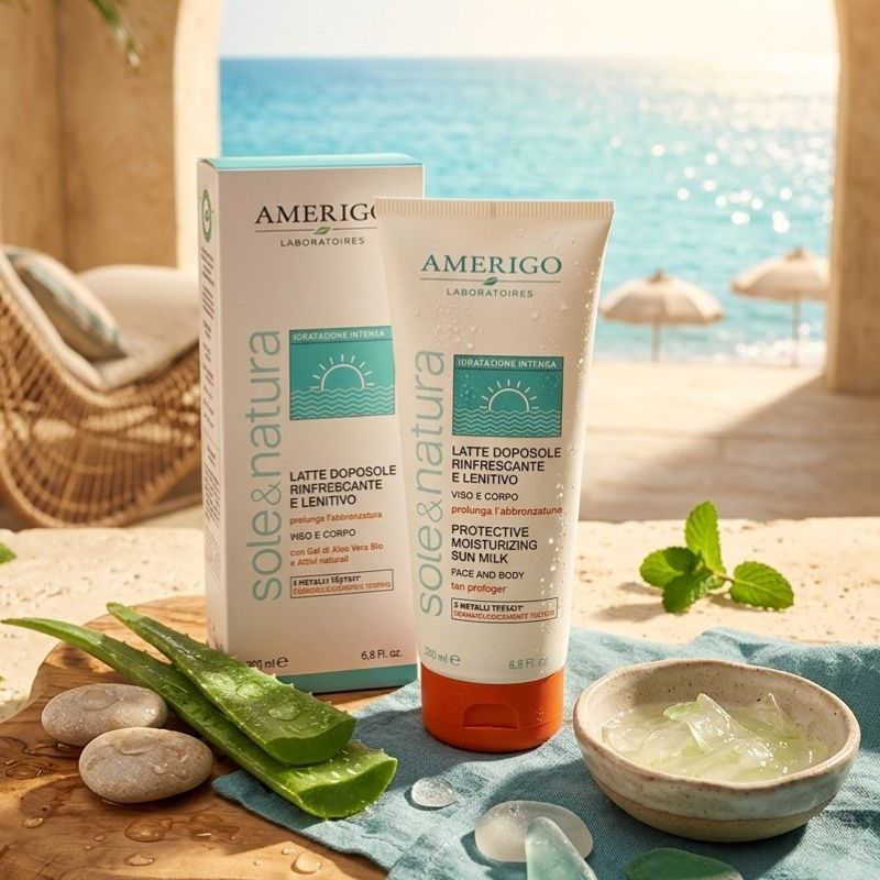 LATTE DOPOSOLE <br>Amerigo cosmesi