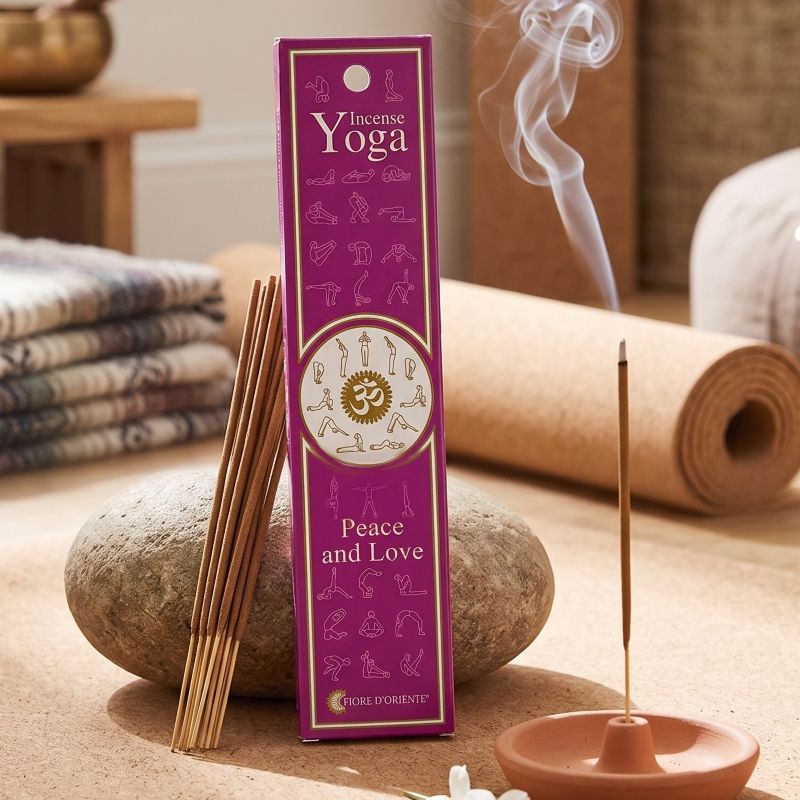 Peace & Love incenso per lo Yoga <br>Fiore d'Oriente