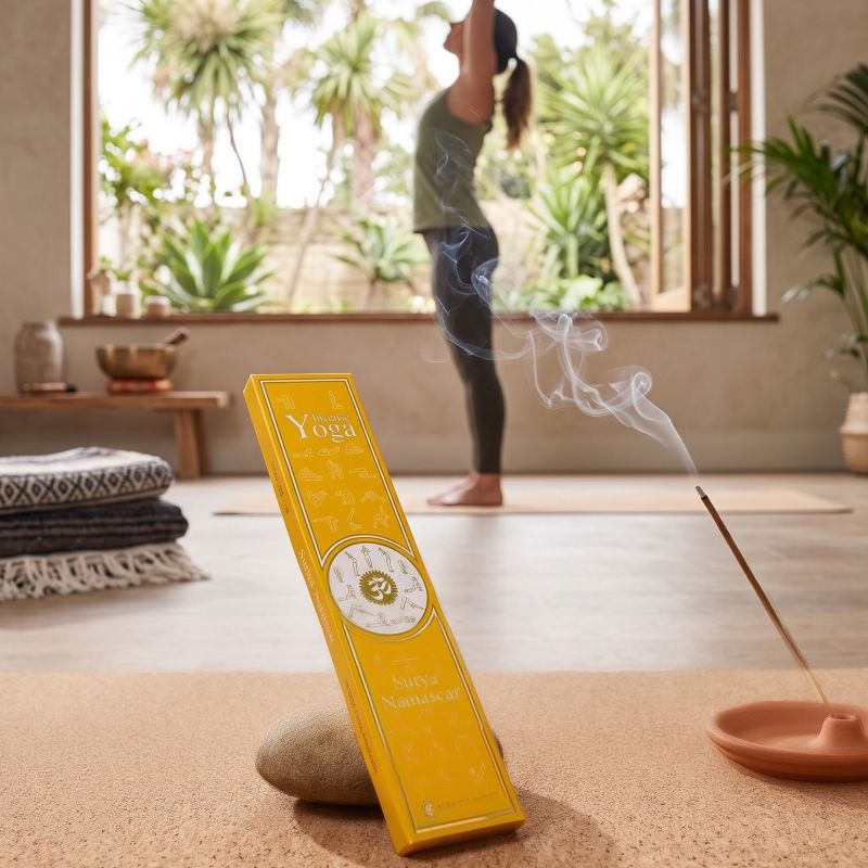 Surya Namaskar (Saluto al sole) incenso per lo Yoga <br>Fiore d'Oriente