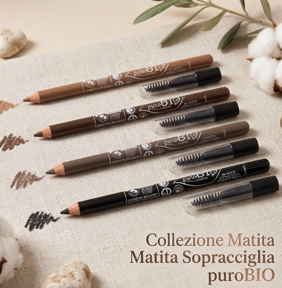 Matita Sopraccigliare con Scovolino <br>Puro bio Cosmetics