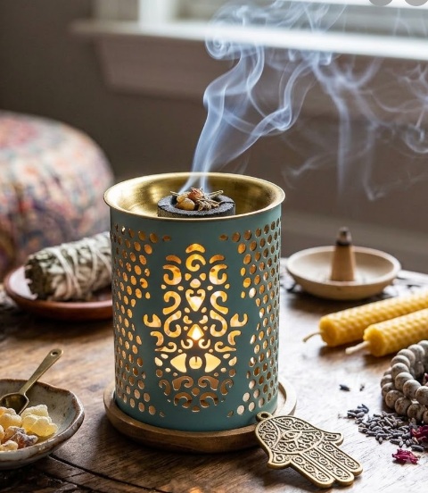 Brucia essenze Khamsa <br>Aromafume