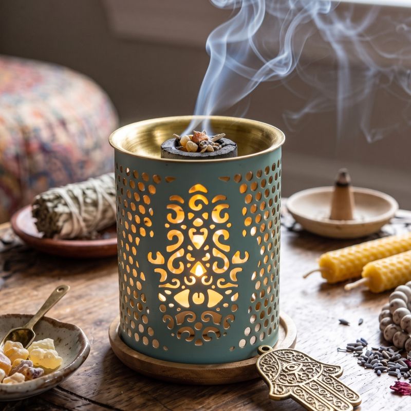 Brucia essenze Khamsa <br>Aromafume