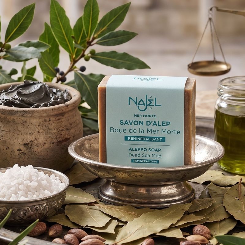 Sapone di Aleppo con argilla del Mar Morto <br>Najel