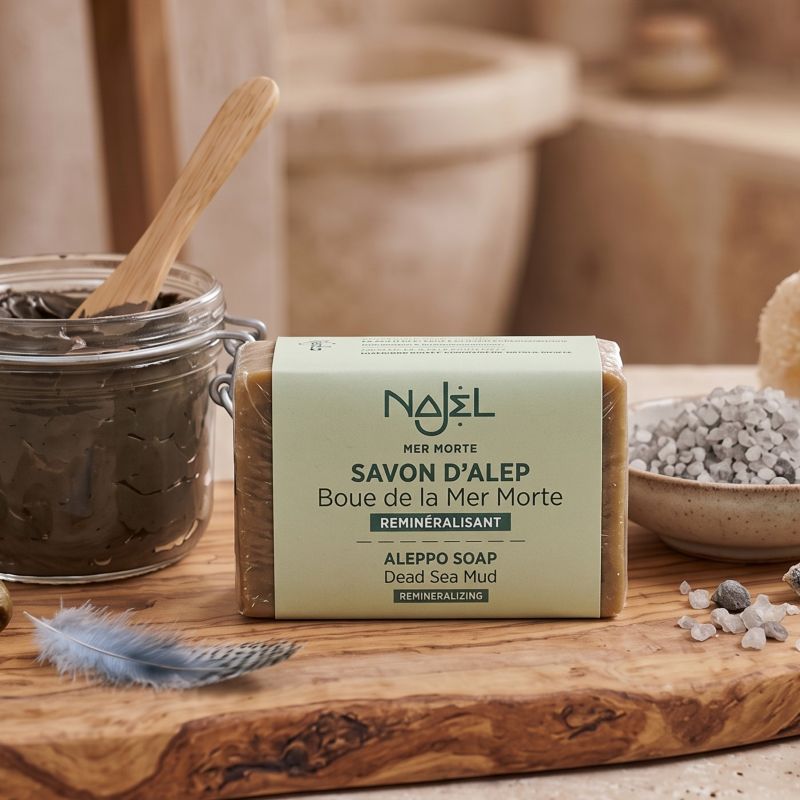 Sapone di Aleppo ai sali del mar Morto <br>Najel