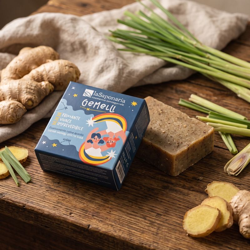 Gemelli - Sapone zenzero e lemongrass <br> La Saponaria